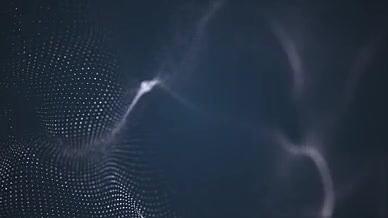 信息科技网络传输粒子波浪背景视频的预览图